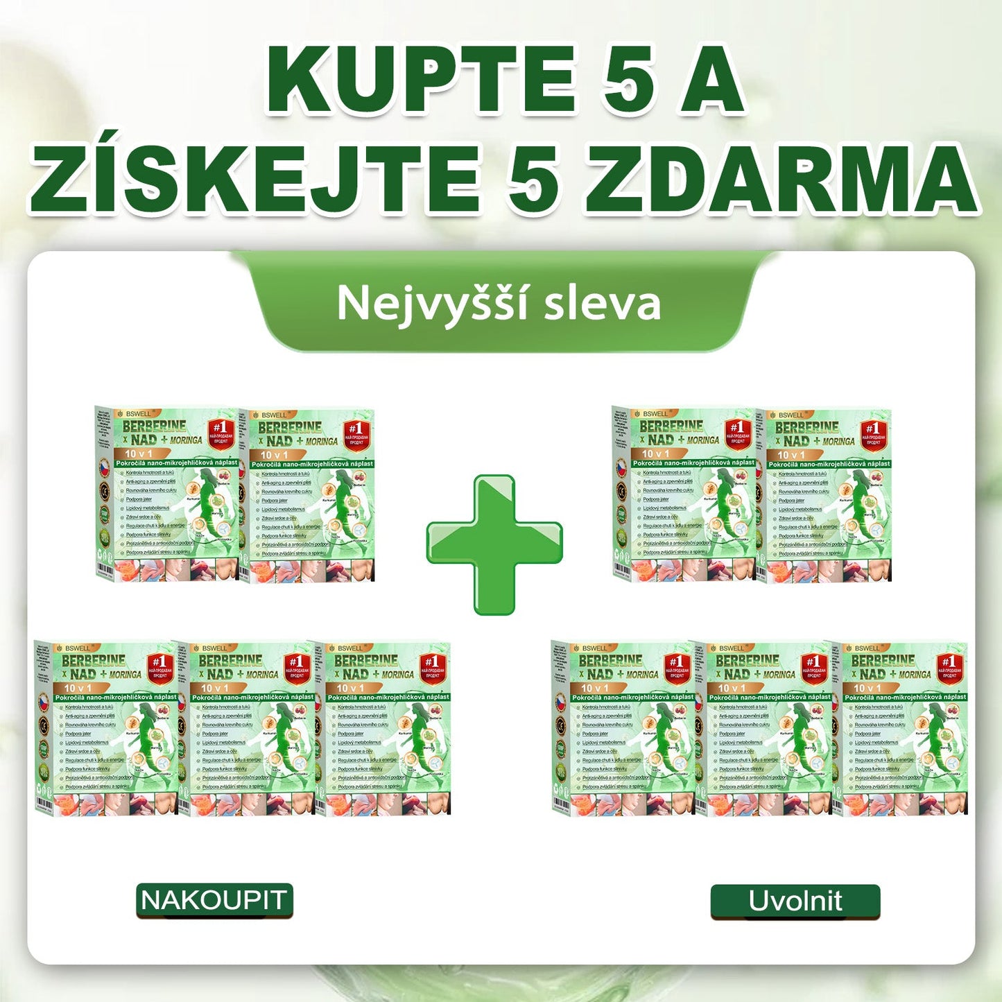 🍀BSWELL® Nano mikrovpichová zeštíhlující náplast(Stačí použít pouze jednou denně – viditelné změny již za 28 dní)Bezbolestná, dlouhotrvající, zaměřená na řešení cukrovky, obezity a kardiovaskulárních onemocnění 🌿🌿🌿