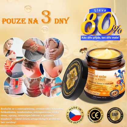 🎁 StawVital® regenerační krém na klouby a kosti s obsahem botoxu a včelího jedu Cílená péče při ortopedických problémech a bolestech kloubů 🎁