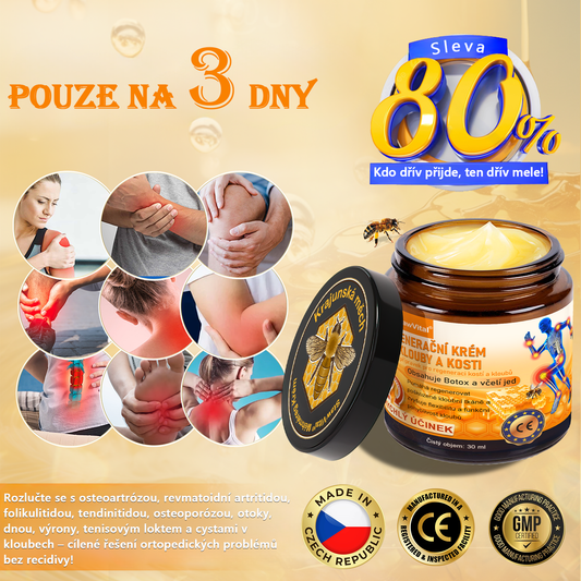 🟢 StawVital® regenerační krém na klouby a kosti s obsahem botoxu a včelího jedu Cílená péče při ortopedických problémech a bolestech kloubů ✨