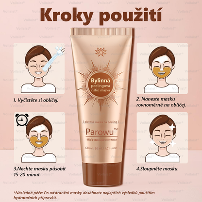 🎁Parowu™ Bělící a Odstraňující Skvrny Maska -🍀Přírodní složky trvale odstraňují pigmentové skvrny, stařecké skvrny, pihy a sluneční skvrny 🎁